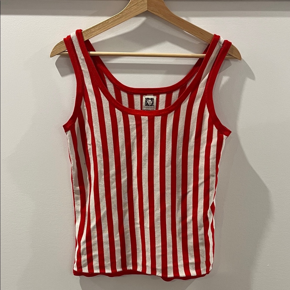Anne Klein Fine knitted striped cami